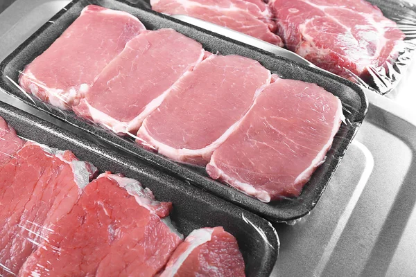 包装的件的猪肉 — 图库照片