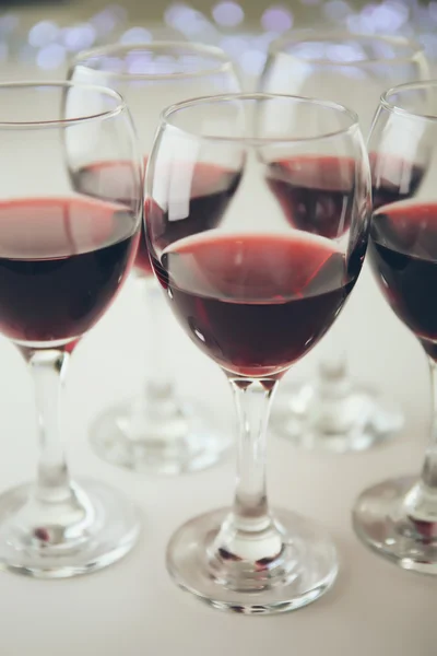 Bicchieri di vino rosso — Foto Stock