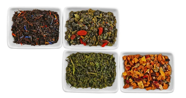 Variety of tea leaves — Stock Photo, Image