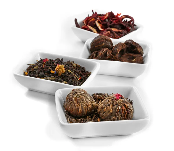 Variety of tea leaves — Stock Photo, Image
