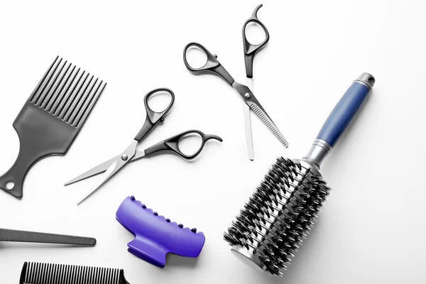 Barber set with tools — Stock Photo, Image