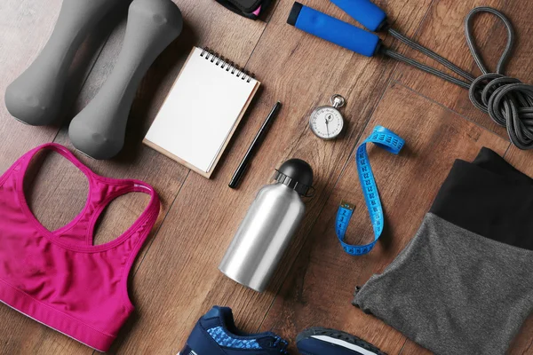 Equipamiento deportivo femenino — Foto de Stock