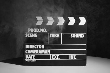 Film clapper arka plan üzerinde
