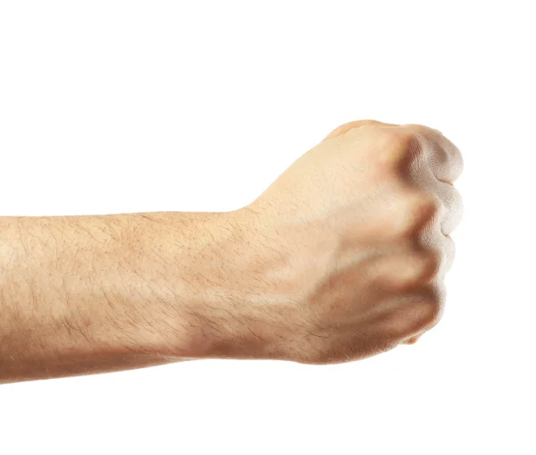 Male fist close up — Stock Photo, Image