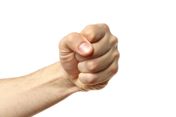 Male fist close up — Stock Photo, Image