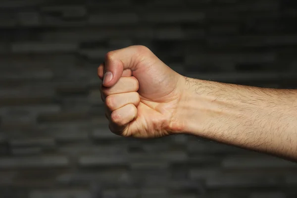 Male fist close up — Stock Photo, Image