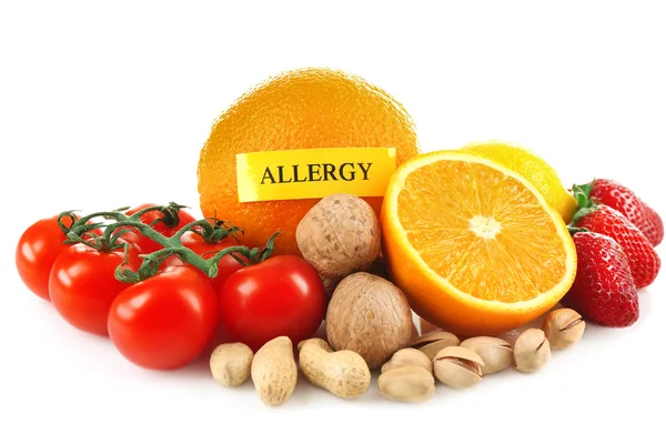 Set of allergic food — Stock Photo, Image