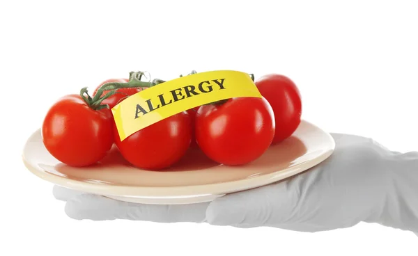 Conceito de alimento alérgico . — Fotografia de Stock