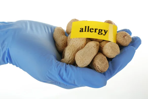 Conceito de alimento alérgico . — Fotografia de Stock