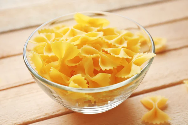 Pasta farfalle in bowl — Stock Photo, Image