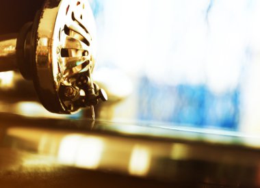 Eski gramofon portre