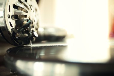 Eski gramofon portre