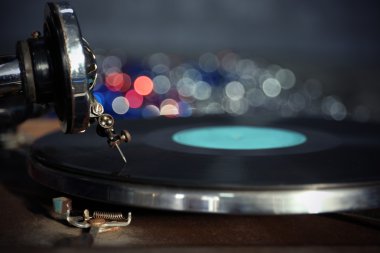 Eski gramofon portre