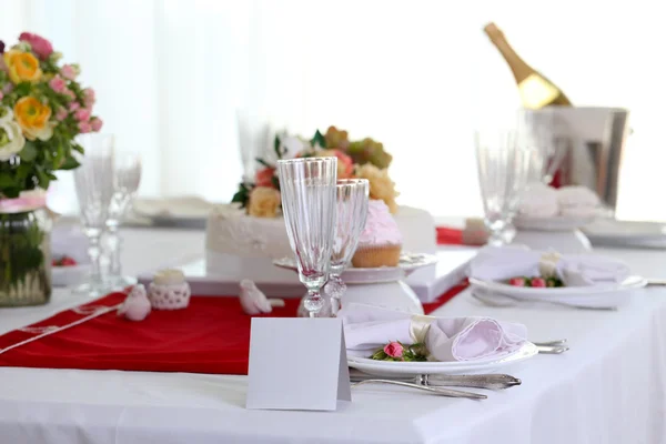 Beautiful served table — Stock Photo, Image