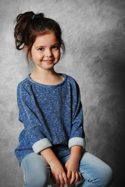 Küçük çocuk kız moda — Stok fotoğraf