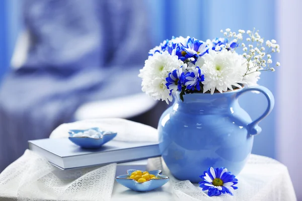 Blue home decor — Stock Photo, Image