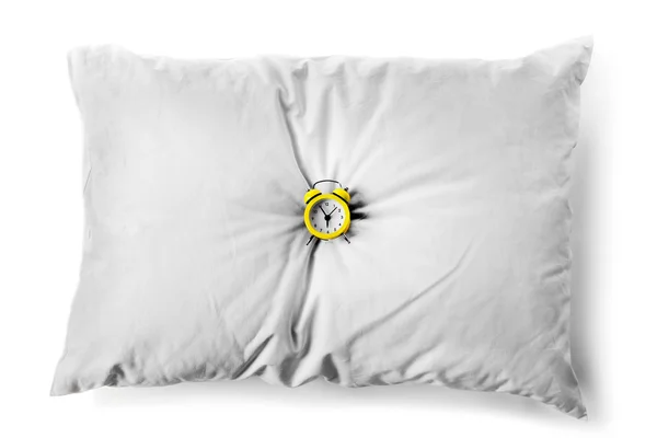 베개에 알람 시계 — 스톡 사진