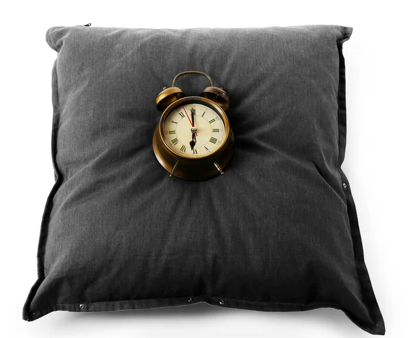 Alarm clock on pillow — Stock Photo, Image