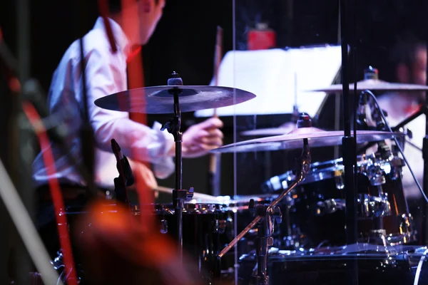 Concerto de jazz no palco — Fotografia de Stock