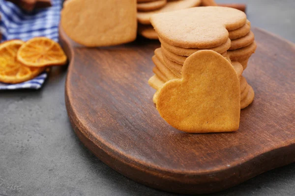 Szív alakú keksz — Stock Fotó