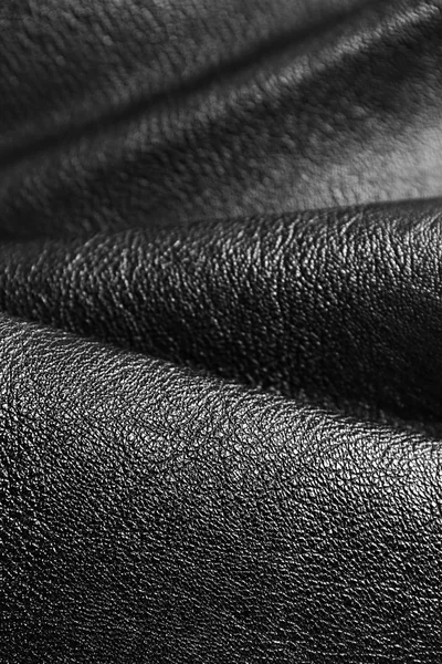 Textura de cuero negro — Foto de Stock