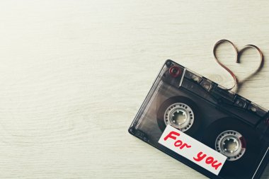 Retro ses kaset bandı ile