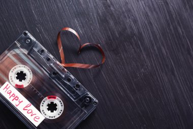 Retro ses kaset bandı ile