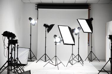 boş fotoğraf stüdyosu 