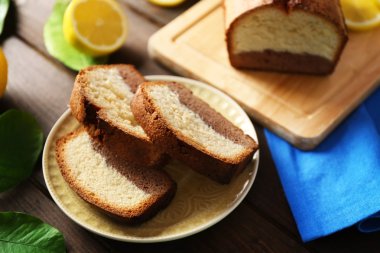 Lezzetli tatlı pasta ekmek