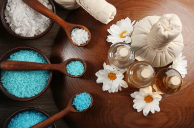 Spa kompozisyonu ahşap