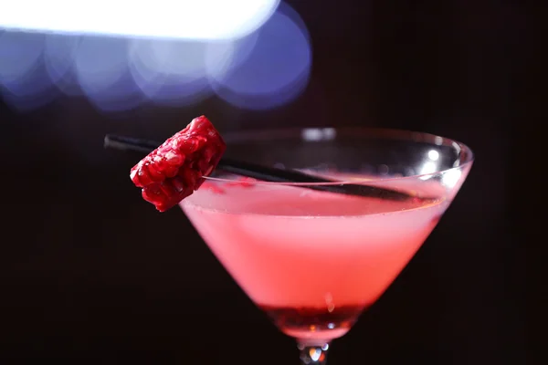 Glass of cocktail on background — Stock Photo, Image