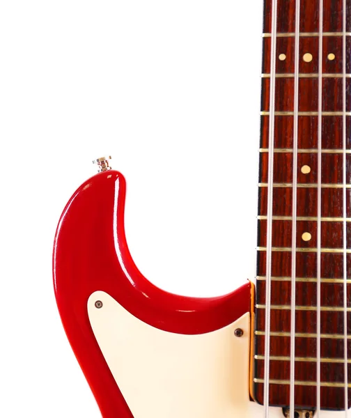 Elektromos gitár-fehér — Stock Fotó