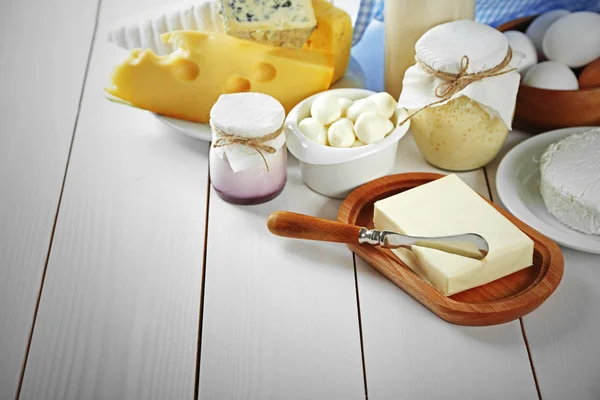 Set of fresh dairy products — Stock Photo, Image