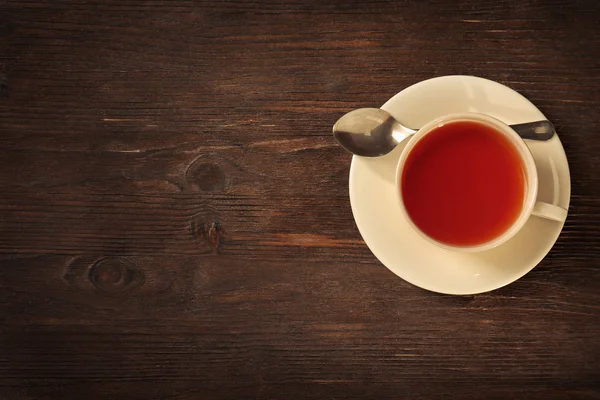 Vit kopp med te — Stockfoto