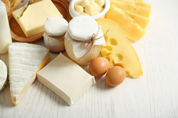 Set of fresh dairy products — Stock Photo, Image