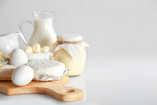 Set of fresh dairy products — Stock Photo, Image