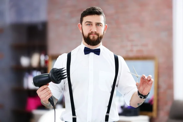 Stylish barber in barbershop — Stock Photo, Image