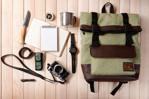 Elegante set di viaggiatori — Foto Stock