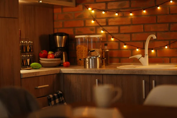 Muebles de cocina modernos — Foto de Stock