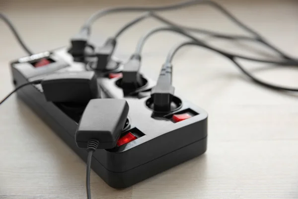 Loaded power strip — Stock Photo, Image