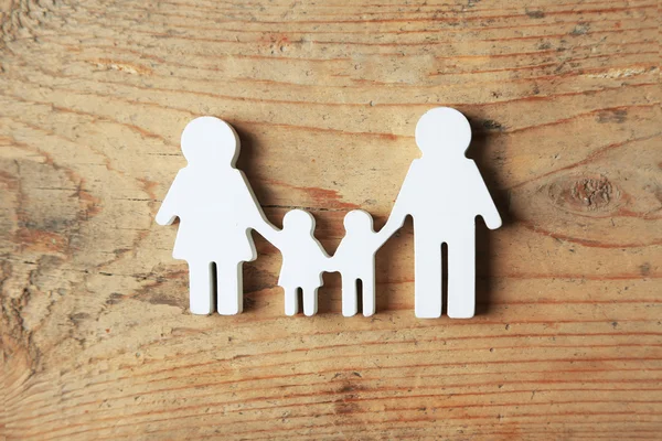 Cutout figurine of a family — Stock Photo, Image