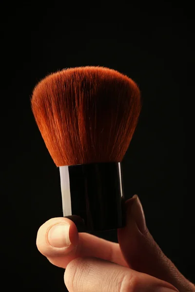 Cepillo de maquillaje en negro — Foto de Stock
