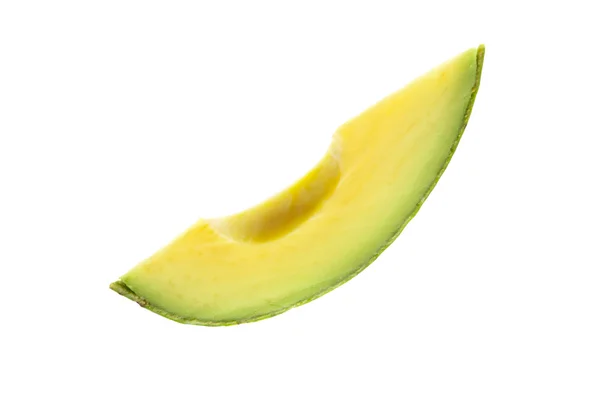 Avocado affettato isolato — Foto Stock