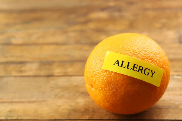 Conceito de alimento alérgico — Fotografia de Stock