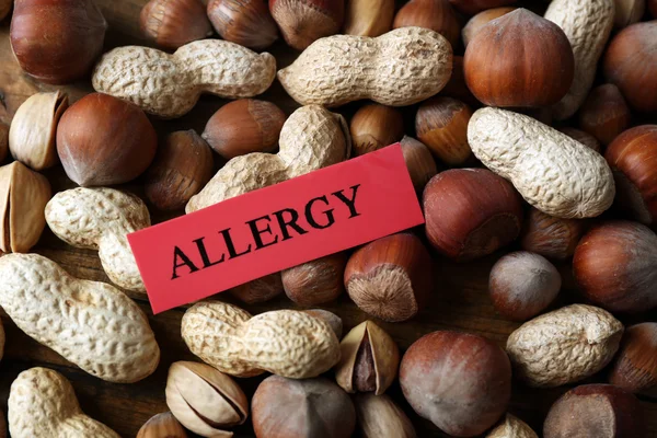 Concetto di allergia alimentare — Foto Stock