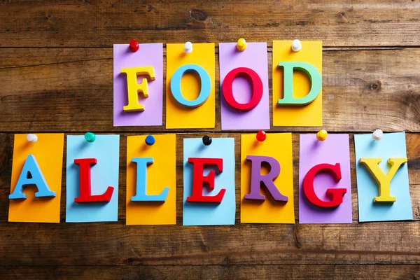 Sign FOOD ALLERGY — Stock Photo, Image