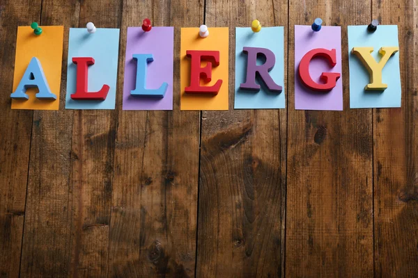 Wyraz alergii na drewno — Zdjęcie stockowe