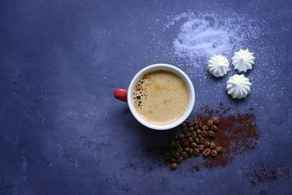 Tasse de café avec zéphyr — Photo