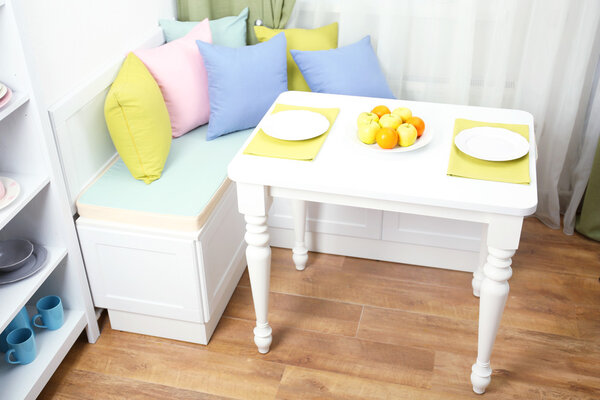 Kitchen nook in interior