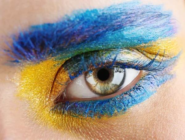 High Fashion Augen Make-up — Stockfoto